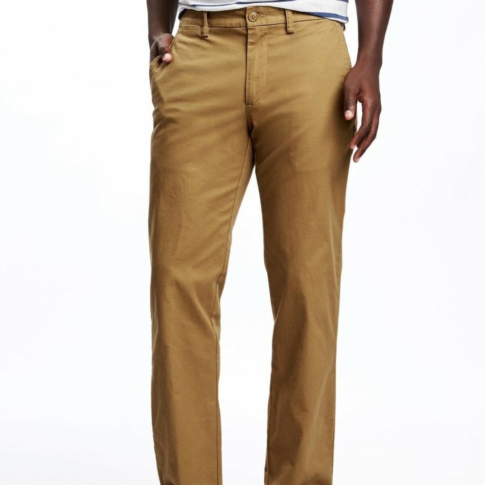 Old Navy Brown Khakis Ultimate Slim Pants 28 30